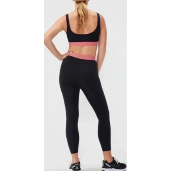 Outdoor Voices Smooth 7/8 Leggings High Rise Nylon Black-sz Medium - Picture 6 of 9